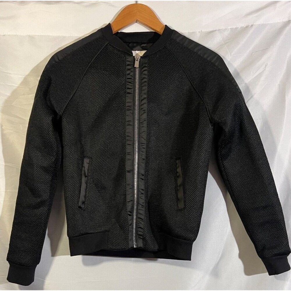 Maje Eylana Jacket Women’s Size S Black Lightweight Bomber Luxury Biker